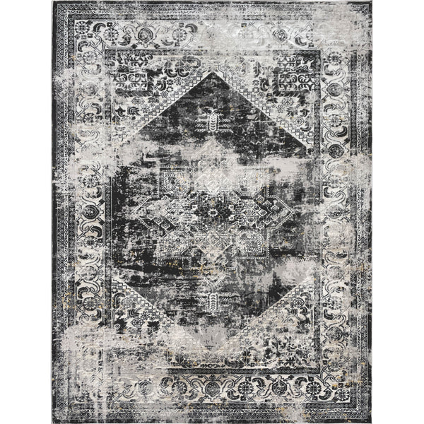 Venus Abstract Area Rug Gray