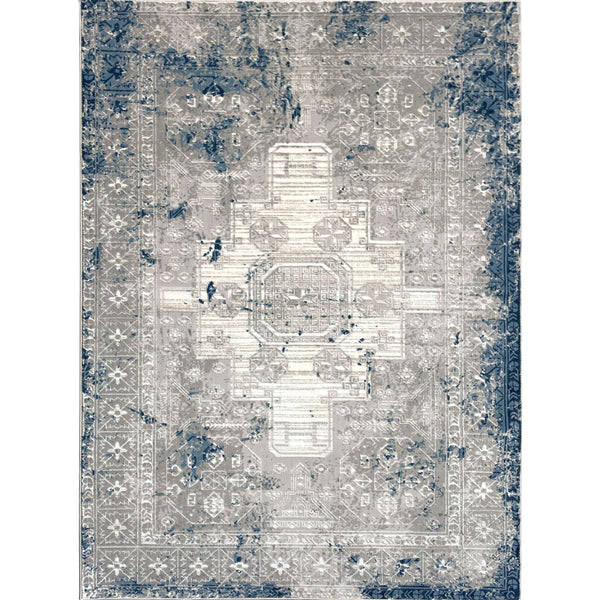 Venus Abstract Area Rug Blue