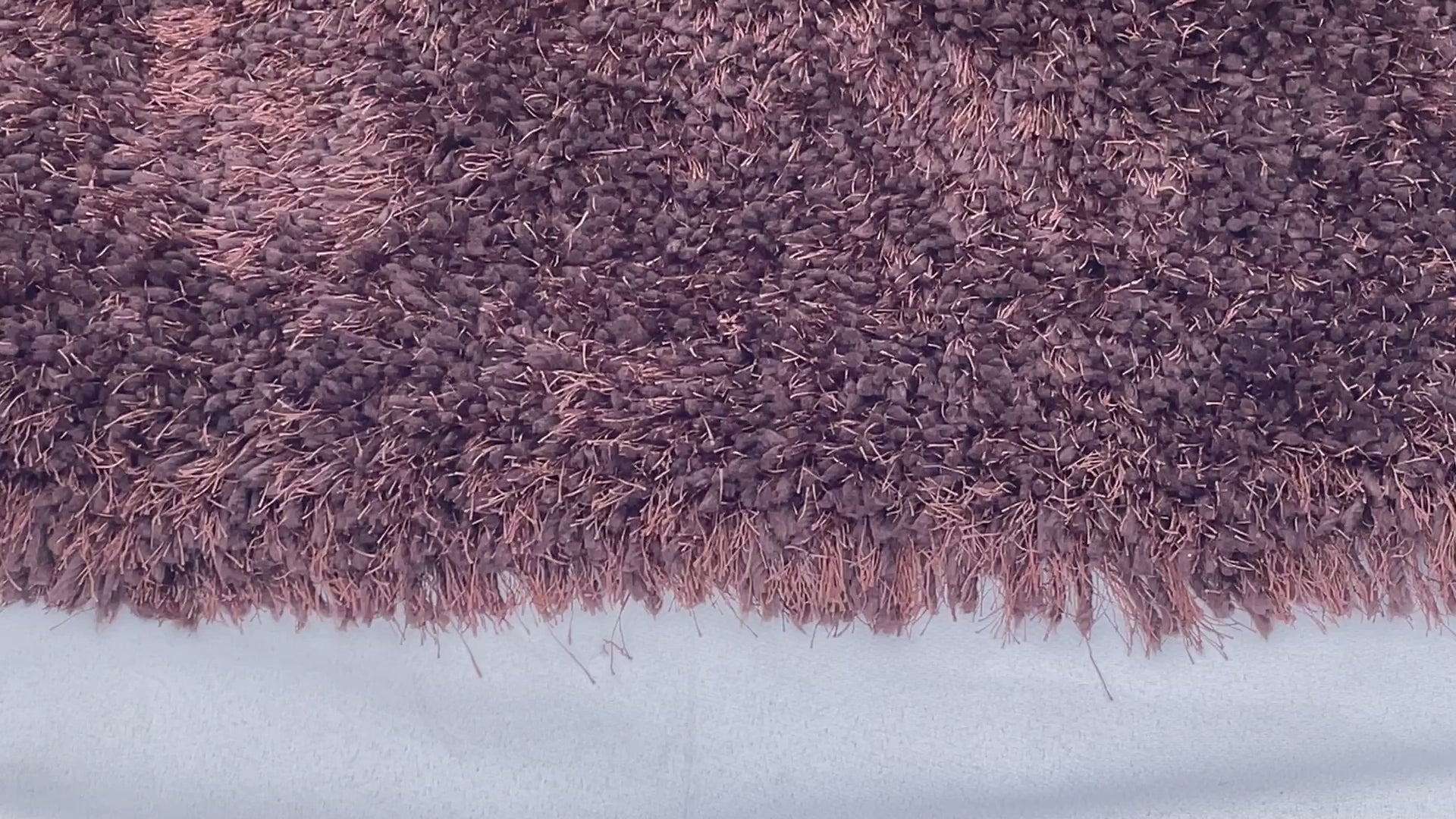 Romance Brown Solid Shag Area Rug