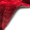 3D 280 Abstract Shaggy Modern Contemporary Area Rug Red Laruglinens