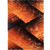 3D 396 Abstract Shaggy Modern Contemporary Area Rug Orange Laruglinens