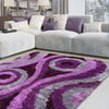 Optima Echo Purple Shag Area Rug