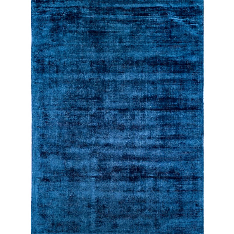 Concept Navy Blue Contemporary Area Rug