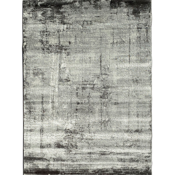 Iranian Gray Distressed Abstract Area Rug