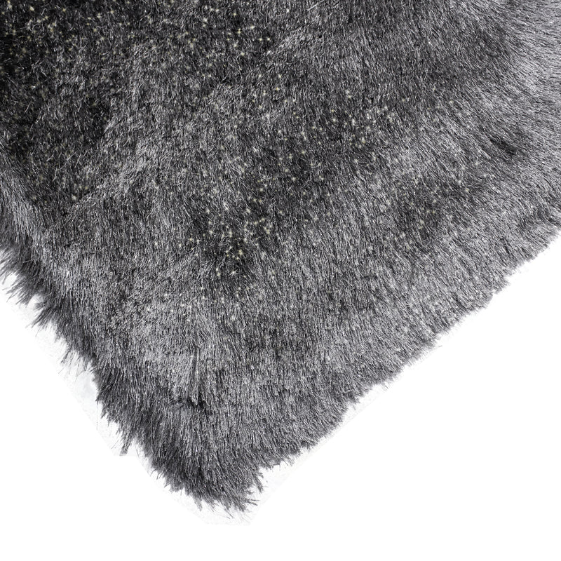 Harmony Dark Gray Sparkling Shag Area Rug