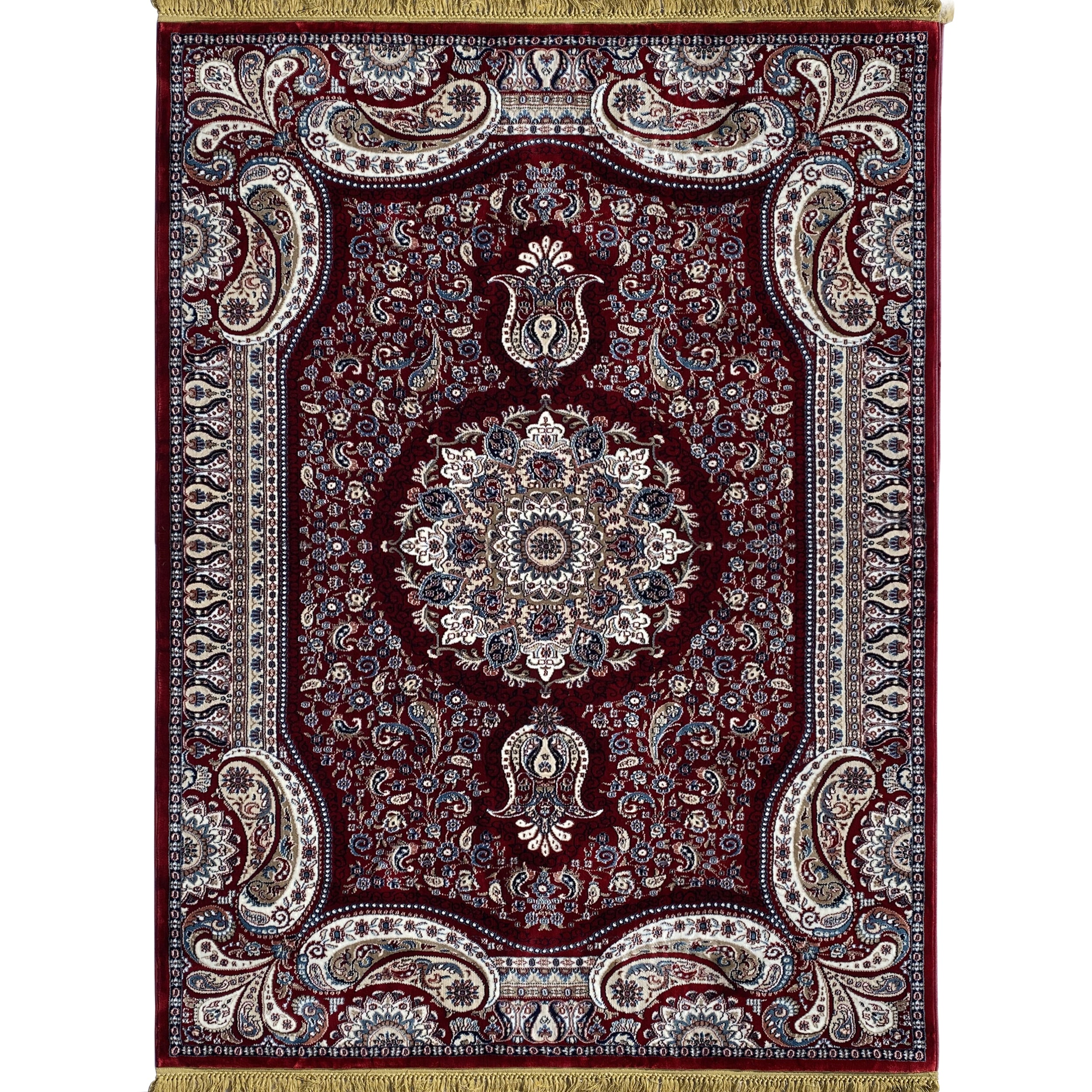 Traditional Burgundy Persian Area Rug