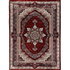 Traditional Burgundy Medallion Area Rug