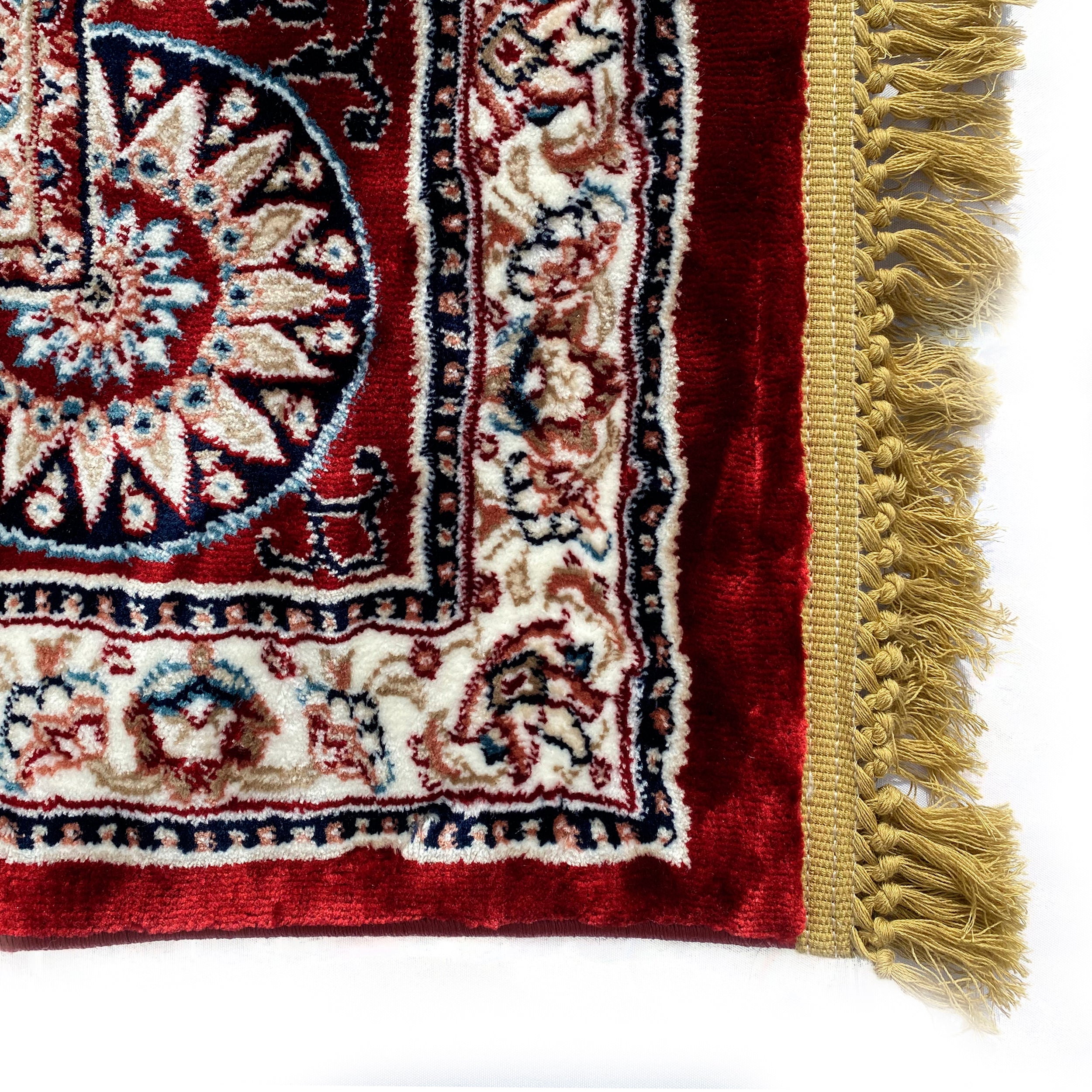 Traditional Burgundy Medallion Area Rug