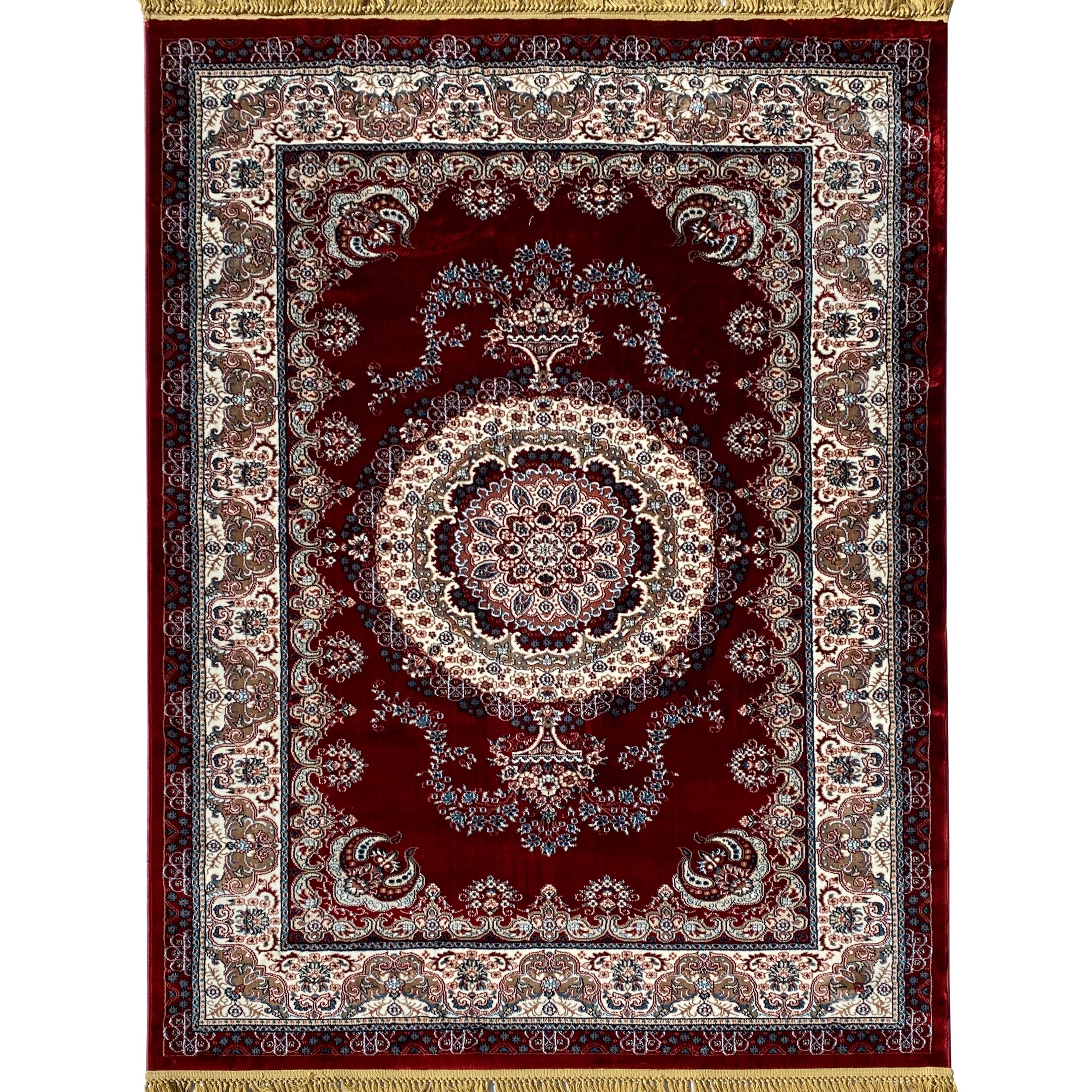 Traditional Burgundy Oriental Area Rug