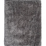 Romance Dark Gray Solid Shag Area Rug