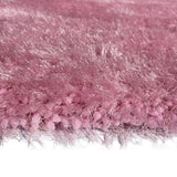 Romance Pink Solid Shag Area Rug