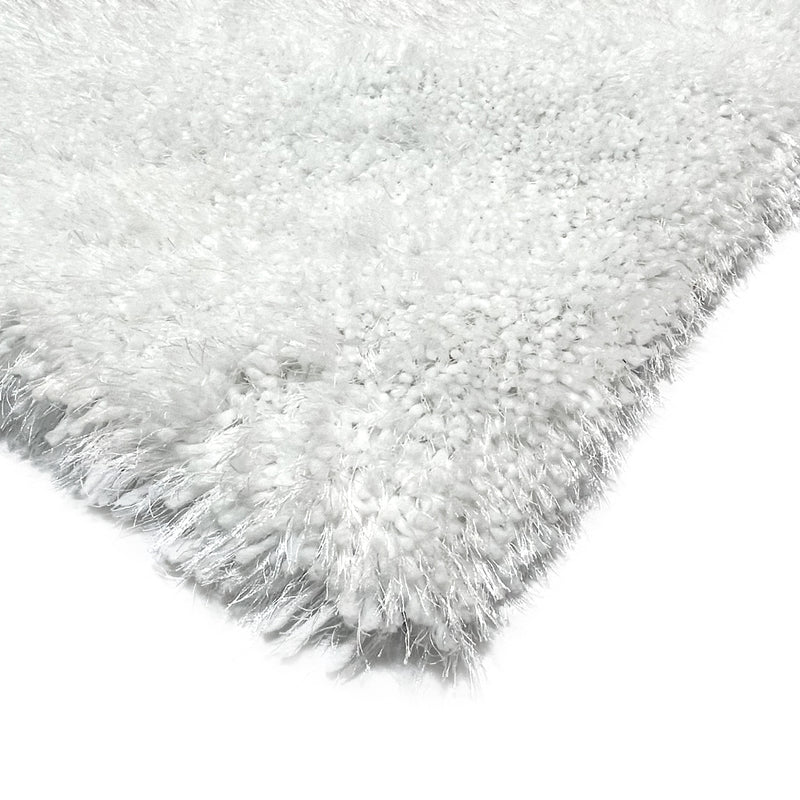 Romance Shag Rug White | Laruglinens