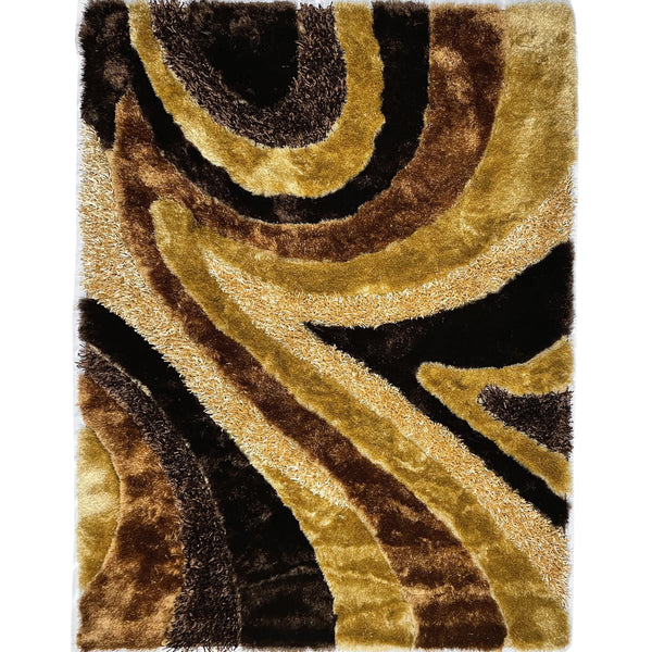 Signature Designers Brown Shag Area Rug