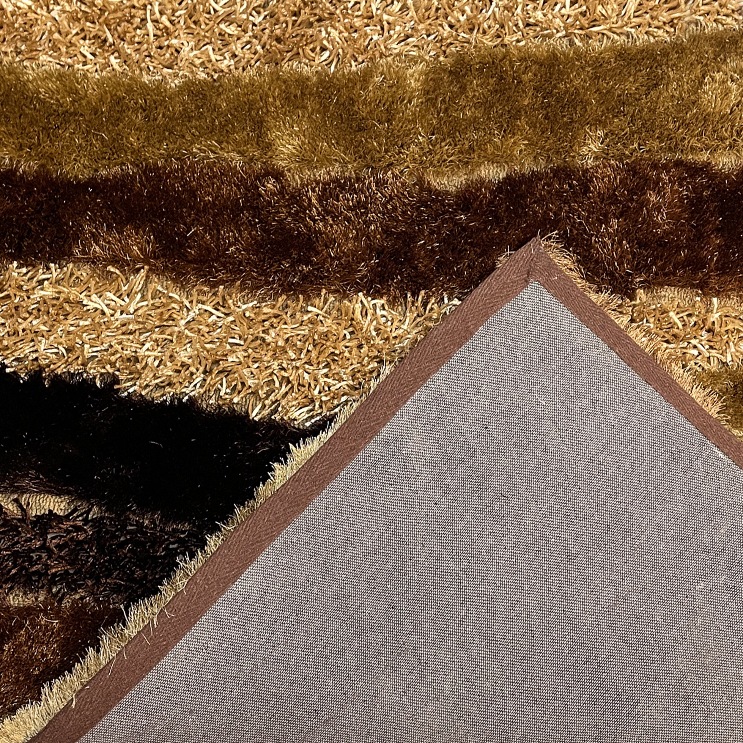 Signature Designers Brown Shag Area Rug