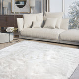 Sheepskin White Faux Fur Shag Area Rug