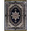 Traditional Navy Blue Medallion Area Rug, Brand: RugBerry, Collection: Kashan, Shape: Rectangular, Style: Tassel, Pattern: Vintage, Persian, Size: 5 x 7 ft, 8 x 10 ft, 9 x 12, Color: Navy Blue, Material: 100% Polyester Silk, Weave: Machine Made, Thickness: 0.5 inches, Room: Bedroom, Dining Room, Living Room, Hallway, Office, Kitchen, Bathroom, Entryway, Nursery, Kids Room