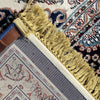 Traditional Navy Blue Medallion Area Rug, Brand: RugBerry, Collection: Kashan, Shape: Rectangular, Style: Tassel, Pattern: Vintage, Persian, Size: 5 x 7 ft, 8 x 10 ft, 9 x 12, Color: Navy Blue, Material: 100% Polyester Silk, Weave: Machine Made, Thickness: 0.5 inches, Room: Bedroom, Dining Room, Living Room, Hallway, Office, Kitchen, Bathroom, Entryway, Nursery, Kids Room