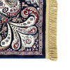 traditional navy blue kashan area rug. Brand: RugBerry, Collection: Kashan, Shape: Rectangular, Style: Tassel, Pattern: Vintage, Persian, Size: 5 x 7 ft, 8 x 10 ft, 9 x 12, Color: Navy Blue, Material: 100% Polyester Silk, Weave: Machine Made, Thickness: 0.5 inches, Room: Bedroom, Dining Room, Living Room, Hallway, Office, Kitchen, Bathroom, Entryway, Nursery, Kids Room