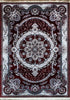 Traditional Red Mosaic Area Rug