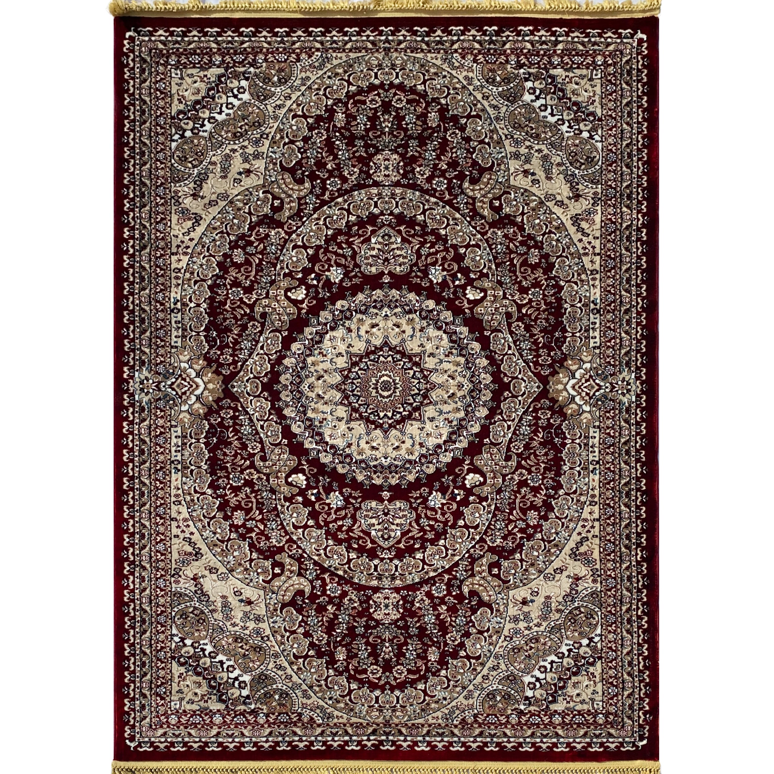 Traditional Red Native Kashan Area Rug