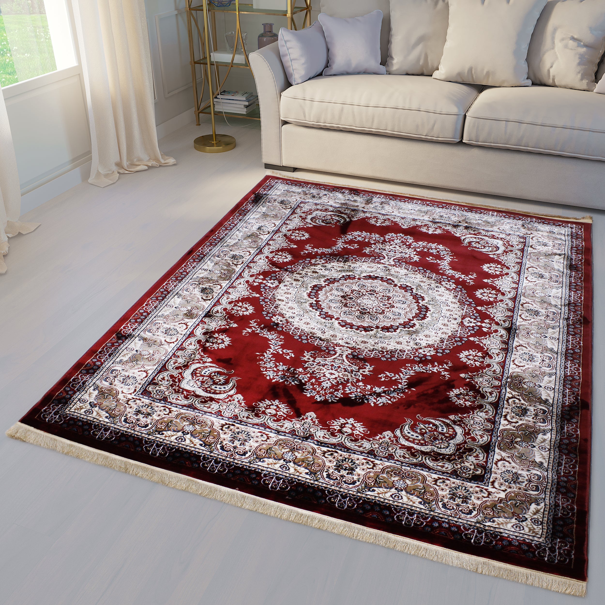 Traditional Red Oriental Area Rug