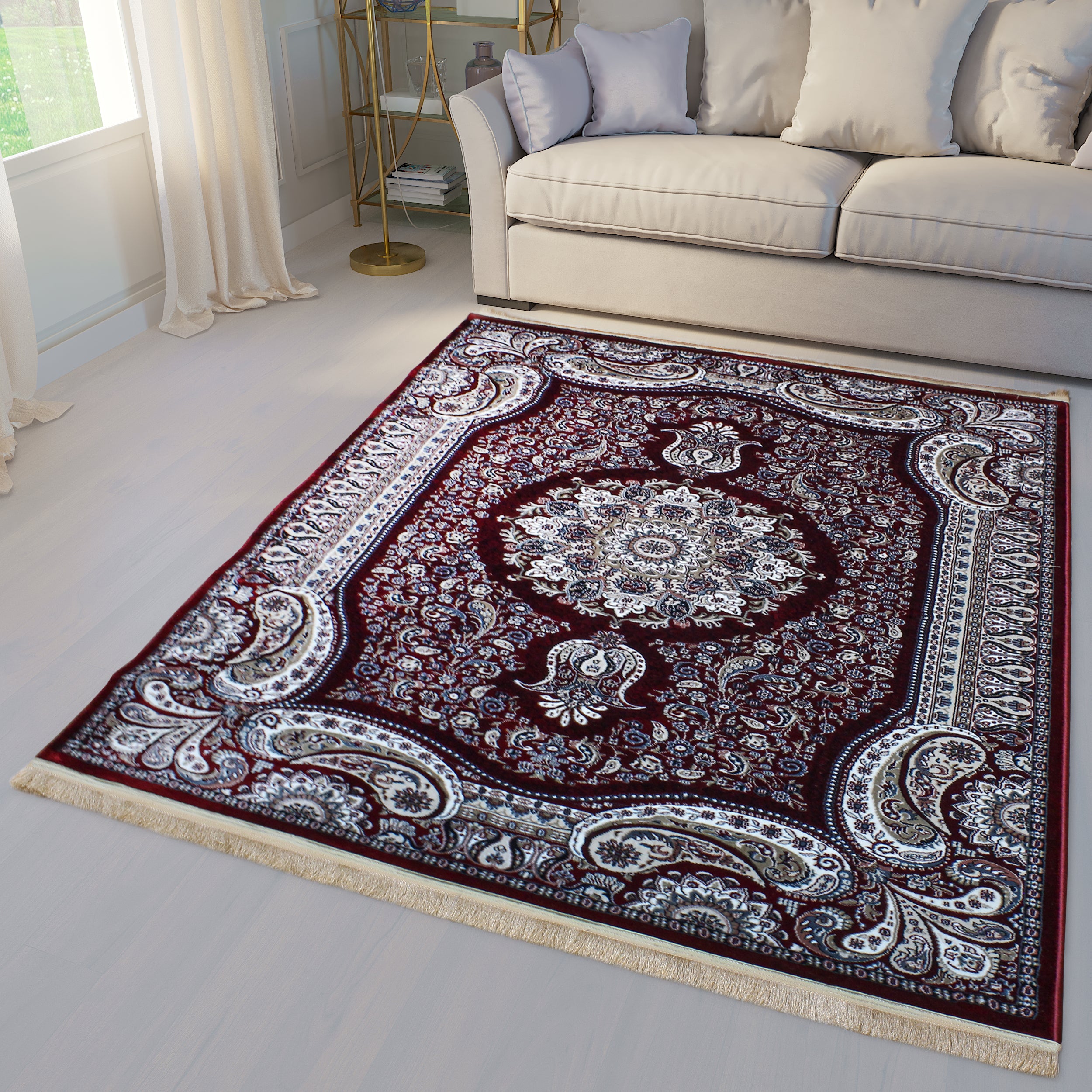 Traditional Red Persian Area Rug