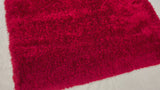 Romance Red Solid Shag Area Rug