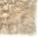 Sheepskin Beige Faux Fur Shag Area Rug