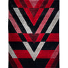 Platinum Black Red Geometric Area Rug (PLA-BLARED1675)