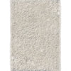 Crystal White Solid Shag Area Rug