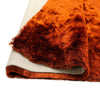 Brisa Orange Rust Solid Shag Area Rug