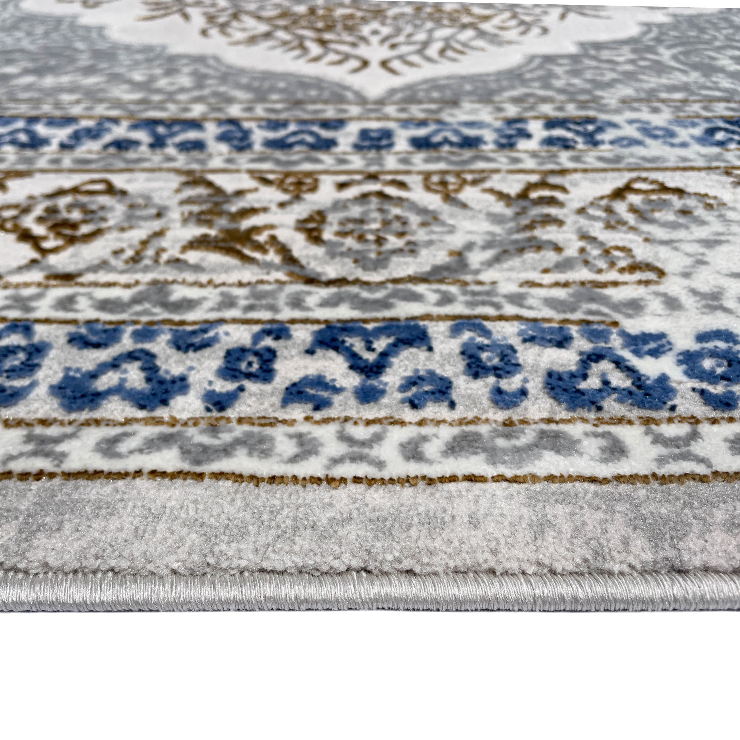 Verano Traditional Area Rug Gray Blue