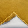 Luxury Chinchilla Yellow Gold Faux Fur Plush Area Rug