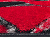 Platinum Black Red Geometric Area Rug