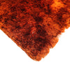 Brisa Orange Rust Solid Shag Area Rug