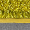 Crystal Yellow Gold Solid Shag Area Rug