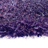 Crystal Purple Solid Shag Area Rug