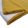 Luxury Chinchilla Yellow Gold Faux Fur Plush Area Rug