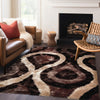 Optima Bel Air Brown Shag Area Rug