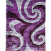 Optima Wild Side Purple Shag Area Rug