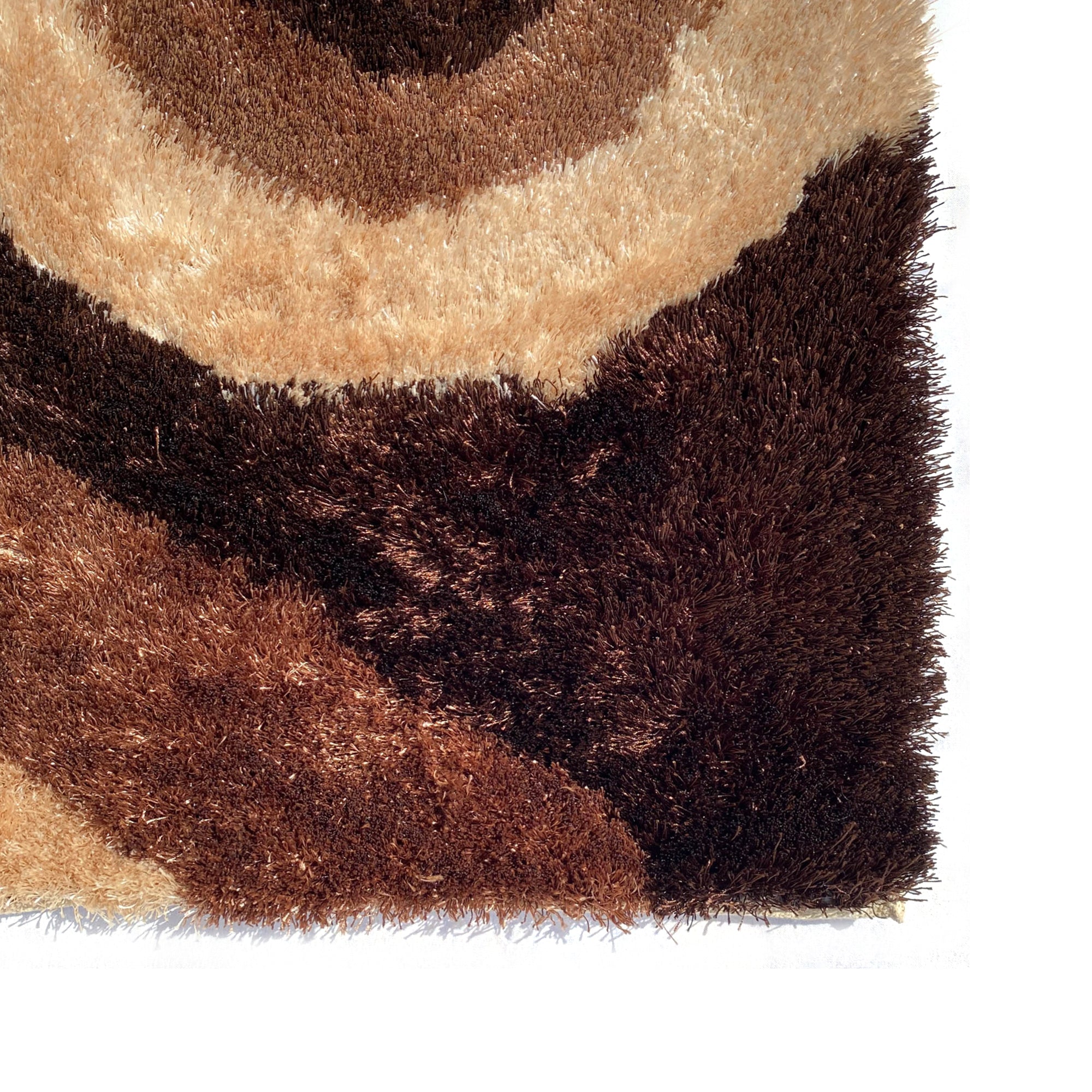 Optima Wild Side Brown And Beige Shag Area Rug