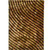 3D 274 Abstract Shaggy Modern Contemporary Area Rug Brown Laruglinens