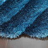 3D 274 Abstract Shaggy Modern Contemporary Area Rug Blue Laruglinens