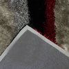 Signature 281 Abstract Shaggy Modern Contemporary Area Rug Red