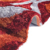 Optima Bel Air Orange And Red Shag Area Rug