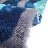 Optima Bel Air Abstract Aqua Blue Shag Area Rug