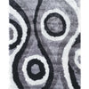 Optima Echo Black And White Shag Area Rug