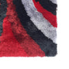 Optima Echo Red And Black Shag Area Rug