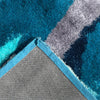 Optima Echo Aqua Blue Shag Area Rug