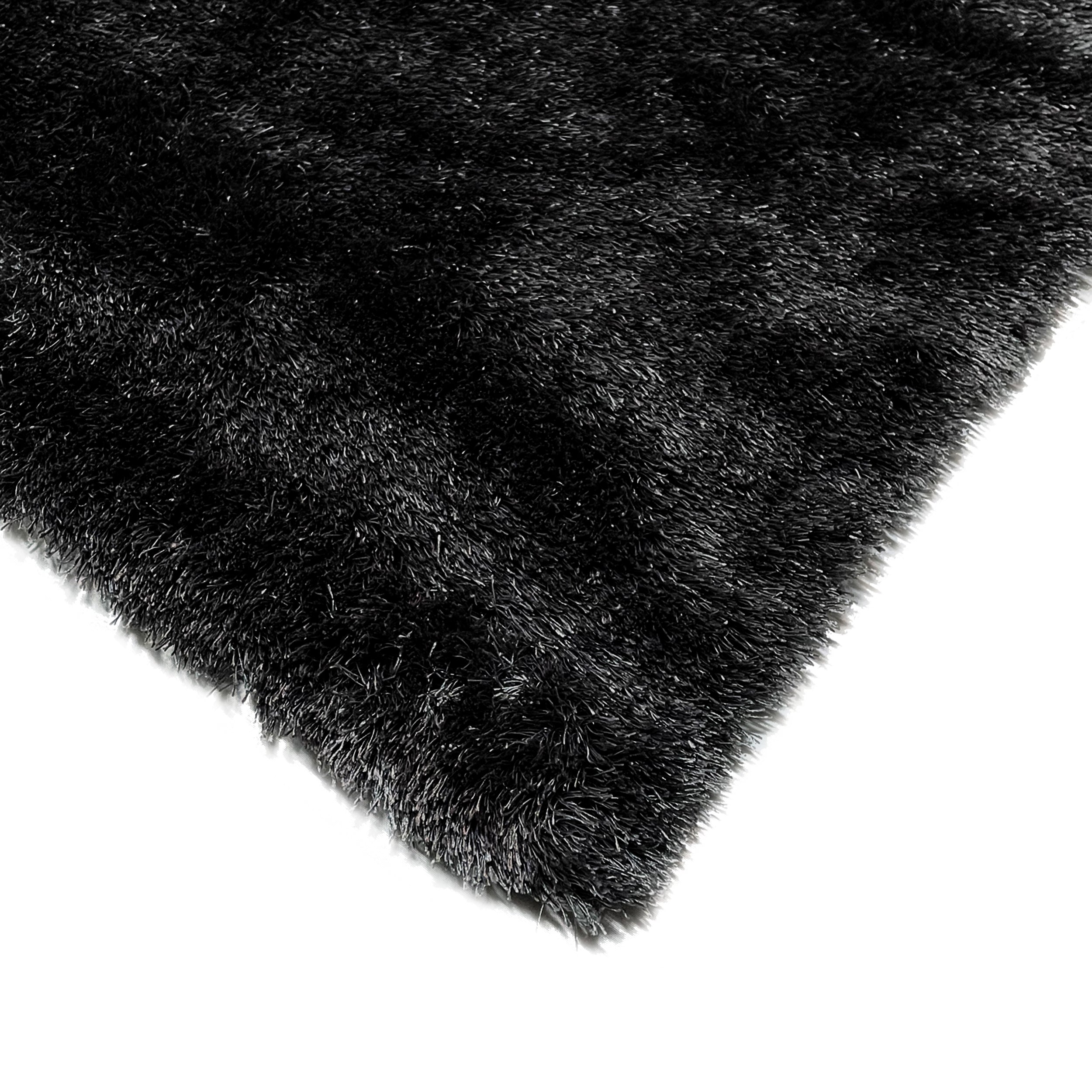 Aroma Shag Rug Black | Laruglinens